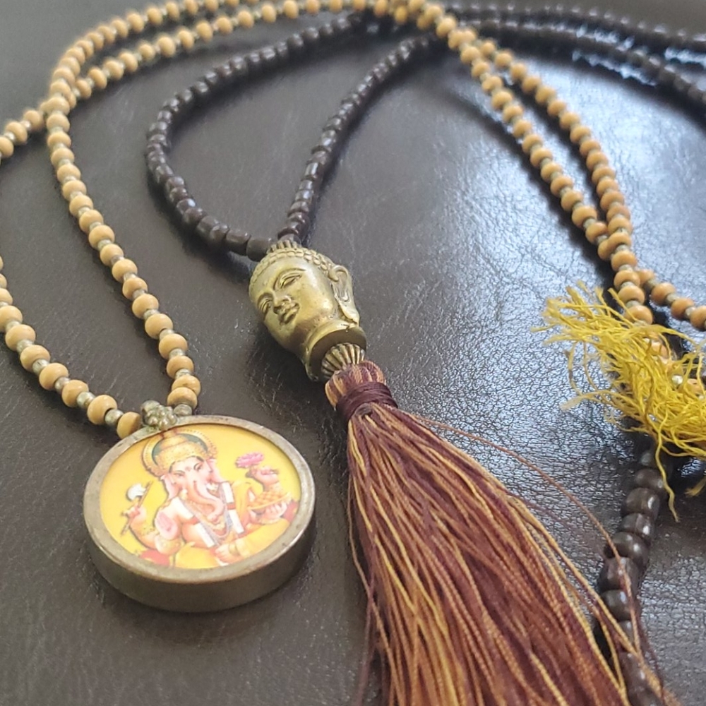 Buddha and Ganesh necklaces